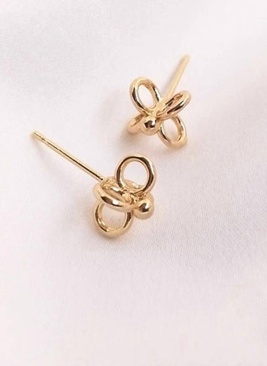 Lainey Gold Flower Studs