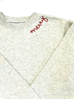 ***PREORDER** Linen & Clove 2026 Holiday Sweater - Oatmeal