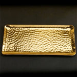 Gold Hammered Rectangular Tray