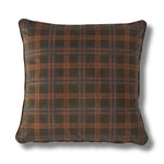 20x20 Donal Plaid Chocolate Pillow