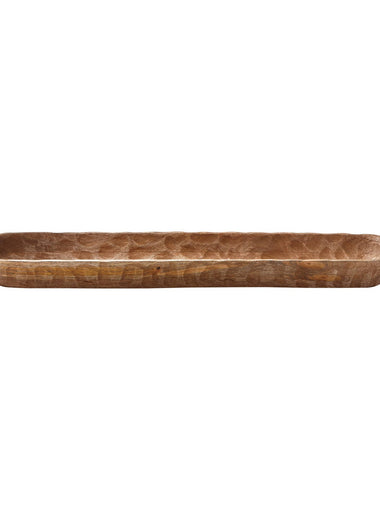 Long Wooden Bread Bowl