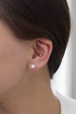 Flawless Pearl Stud Earrings: Medium
