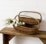 Oval Wicker Harvest Basket