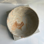 Temis Fluted Bowl - Khaki Fusion Marble