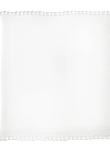 10" Ceramic Beaded Square Platter