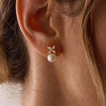 Genuine Freshwater Pearl Studs - Silver
