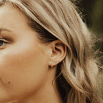 Alice Diamond Gold Hoops