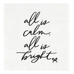 Ceramic Napkin Tray + Napkins - All is Bright