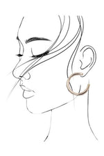 Puffy Trio Hoop Earring Set:  Gold