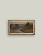 10x5 Autumn River Art in Frame