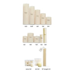 4x4 Chapel Pillar Candle - Ivory