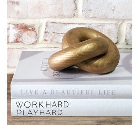 Gold Linked Wood Rings