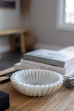 Marble Scalloped Bowl