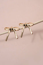 Classic Bow Earrings - Gold