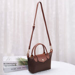 Britney Nylon Double Handle Crossbody Bag - Black
