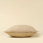20x20 Patch Weave Linen Pillow - Ivory