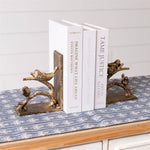 Gold Birds on Branch Bookend