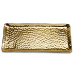 Gold Hammered Rectangular Tray