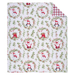 Pine & Plaid Quilted Reversible Throw Blanket