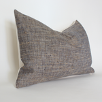22x22 Dante Textured Brown & Blue Pillow Cover