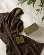 Geometry Truffle Hand Towel - Espresso