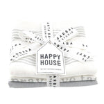 Happy House Towel Set of 3