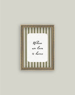 8x10 Where We Love Framed Art