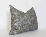 20x20 Olive Floral Designer Pillow Cover