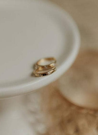 Diana Diamond Gold Hoops