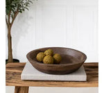 Mango Wood Textured Bowl