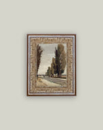 8x10 European Tree Lane Framed Art