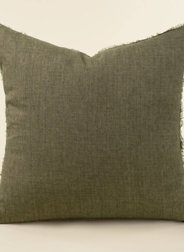 24x24 Lina Linen Pillow -  Mink