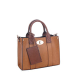 Cameran 3-in-1 Boxy Crossbody Bag & Satchel - Tan