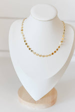 Beckett Gold Disc Necklace