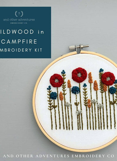 Hand Embroidery Kit - Wildwood in Campfire