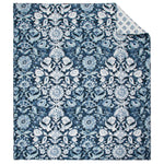 Laure Indigo Quilted Throw - 50x60"