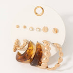 Assorted Stud & Hoop Earrings Set