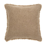 20x20 Fringed Boucle Pillow - Warm Sand