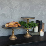 Black & Gold Pedestal Large