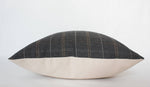 22x22 Glenton Dark Gray Plaid Pillow Cover