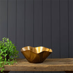 Gold Metal Wavy Bowl
