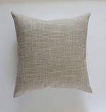 20x20 Textured Beige Throw Pillow Cover