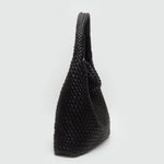 Tiara Woven Hobo Tote Bag With Pouch - Khaki