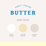 8 oz Poured Goods Candle - Sweet Cream Butter