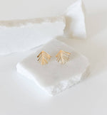 The Ada 18k Gold Palm Leaf Earrings