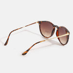 Round Frame Sunglasses with Metal Arms