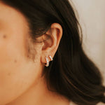 Ivy Diamond Gold Hoops
