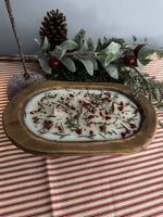Christmas Dough Bowl Soy Candle - Orange Cranberry Spice
