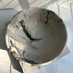 Temis Fluted Bowl - Black Fusion Marble