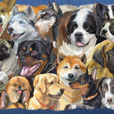 Cats & Dogs 500 Piece Double-Sided Puzzle